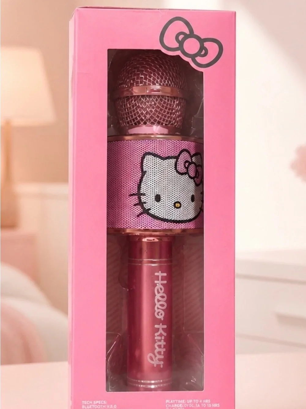 Hello Kitty Pink Wireless Bluetooth Karaoke Microphone